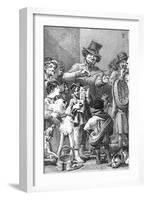 Street Music: a Bird Mimic, 1816-J.t. Smith-Framed Art Print