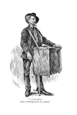 Street Music: Barrel Organ Grinder, C. 1890' Giclee Print - W.D Almond |  AllPosters.com