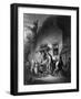 Street Music: Flemish Hurdy Gurdy Player-A.H. Payne-Framed Art Print