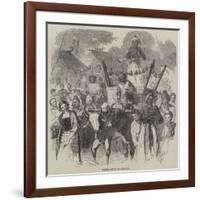 Street Music in Burmah-null-Framed Giclee Print