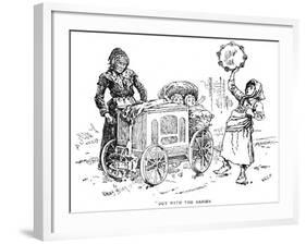 Street Music: Organ Grinder, C.1900-Frank Teller-Framed Art Print