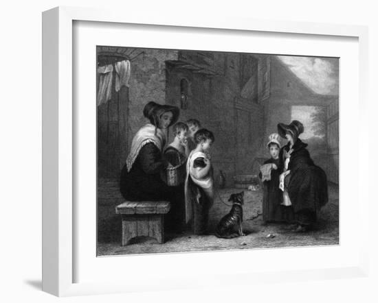 Street Music: Orphan Ballad Singers-J. Romney-Framed Art Print