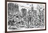 Street Music: St Cecilia's Day Street Scene, 1837-George Cruikshank-Framed Art Print