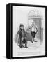 Street Music: Unwelcome Musician, C. 1835-null-Framed Stretched Canvas