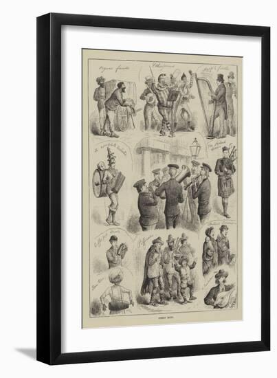 Street Music-null-Framed Giclee Print