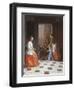 Street Musicians at the Door, 1665-Jacob Ochtervelt-Framed Giclee Print