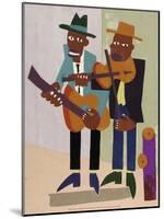 Street Musicians-William H Johnson-Mounted Art Print