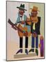 Street Musicians-William H Johnson-Mounted Art Print