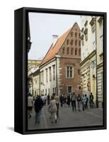 Street Near the Wawel Castle Area, Krakow (Cracow), Unesco World Heritage Site, Poland-R H Productions-Framed Stretched Canvas