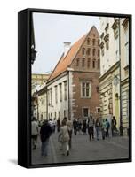 Street Near the Wawel Castle Area, Krakow (Cracow), Unesco World Heritage Site, Poland-R H Productions-Framed Stretched Canvas