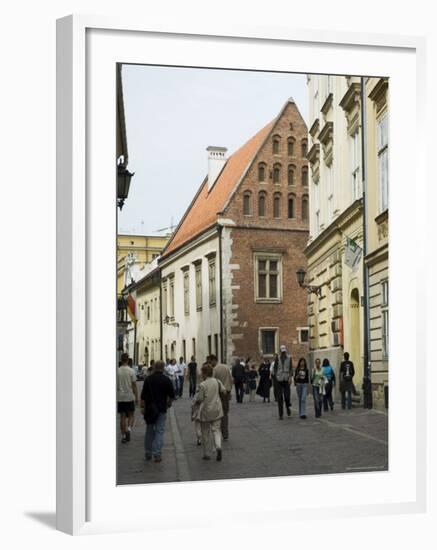 Street Near the Wawel Castle Area, Krakow (Cracow), Unesco World Heritage Site, Poland-R H Productions-Framed Photographic Print
