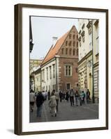 Street Near the Wawel Castle Area, Krakow (Cracow), Unesco World Heritage Site, Poland-R H Productions-Framed Photographic Print