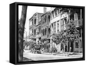 Street of Balconies in the Vieux Carre, New Orleans, 1925 (B/W Photo)-American Photographer-Framed Stretched Canvas