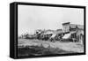 Street of Early Dodge City-null-Framed Stretched Canvas