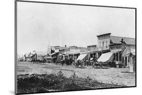 Street of Early Dodge City-null-Mounted Photographic Print