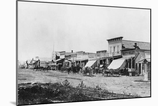 Street of Early Dodge City-null-Mounted Photographic Print