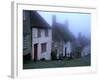 Street of "Gold Hill" Shrouded in Fog, Shaftesbury, Dorset, England-Jan Stromme-Framed Photographic Print