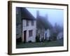 Street of "Gold Hill" Shrouded in Fog, Shaftesbury, Dorset, England-Jan Stromme-Framed Photographic Print