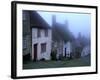 Street of "Gold Hill" Shrouded in Fog, Shaftesbury, Dorset, England-Jan Stromme-Framed Photographic Print