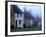 Street of "Gold Hill" Shrouded in Fog, Shaftesbury, Dorset, England-Jan Stromme-Framed Photographic Print