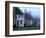 Street of "Gold Hill" Shrouded in Fog, Shaftesbury, Dorset, England-Jan Stromme-Framed Photographic Print