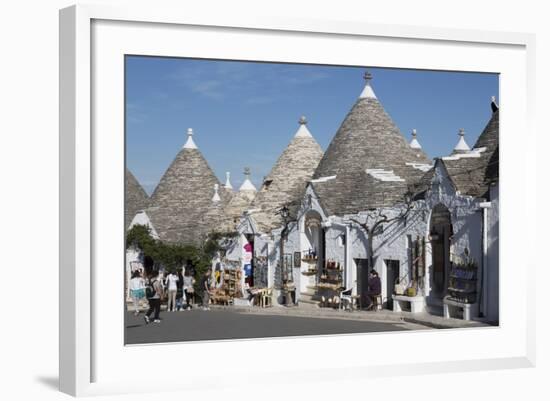 Street of Of Traditional Trullos (Trulli) in Alberobello-Martin-Framed Photographic Print