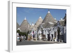 Street of Of Traditional Trullos (Trulli) in Alberobello-Martin-Framed Photographic Print