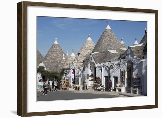 Street of Of Traditional Trullos (Trulli) in Alberobello-Martin-Framed Photographic Print