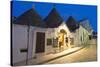 Street of Of Traditional Trullos (Trulli) in Alberobello-Martin-Stretched Canvas