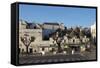 Street of Of Traditional Trullos (Trulli) in Alberobello-Martin-Framed Stretched Canvas