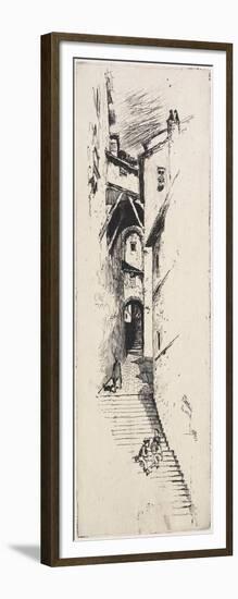 Street of Stairs, Siena, 1883-Joseph Pennell-Framed Giclee Print