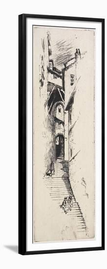 Street of Stairs, Siena, 1883-Joseph Pennell-Framed Giclee Print