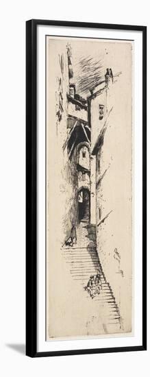 Street of Stairs, Siena, 1883-Joseph Pennell-Framed Giclee Print