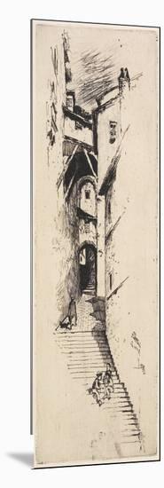 Street of Stairs, Siena, 1883-Joseph Pennell-Mounted Giclee Print