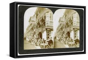 Street of Tea Houses, Shanghai, China, 20th Century-ME Wright-Framed Stretched Canvas