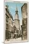 Street of the Clock Tower, Dinan, Brittany-null-Mounted Art Print