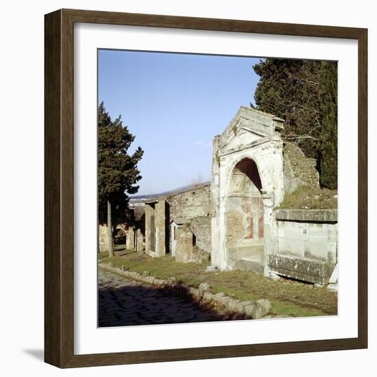 Street of the Tombs on the Edge of Pompeii, Italy-CM Dixon-Framed Photographic Print