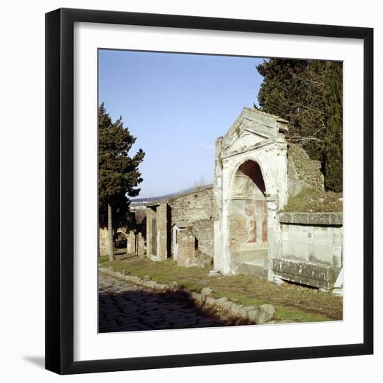 Street of the Tombs on the Edge of Pompeii, Italy-CM Dixon-Framed Photographic Print