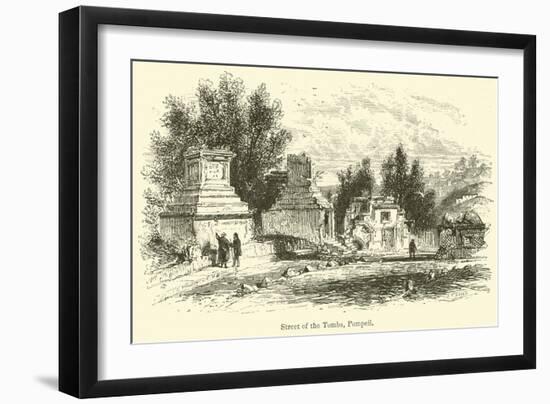 Street of the Tombs, Pompeii-null-Framed Giclee Print