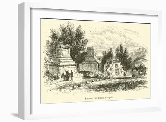 Street of the Tombs, Pompeii-null-Framed Giclee Print