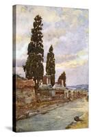 Street of Tombs -Pompeii-Alberto Pisa-Stretched Canvas