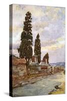 Street of Tombs -Pompeii-Alberto Pisa-Stretched Canvas