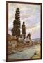 Street of Tombs -Pompeii-Alberto Pisa-Framed Art Print