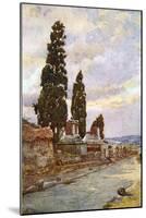 Street of Tombs -Pompeii-Alberto Pisa-Mounted Art Print