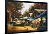 Street of Traditional Market at Evening,Oil Painting Style-Tithi Luadthong-Framed Art Print