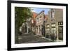 Street of Uniquely Individual Dutch Houses, Zuider Havendijk, Enkhuizen, North Holland, Netherlands-Peter Richardson-Framed Photographic Print