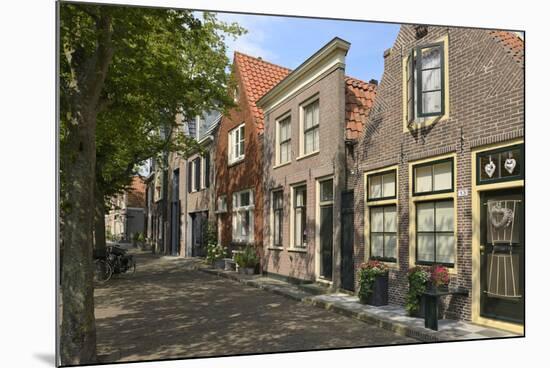 Street of Uniquely Individual Dutch Houses, Zuider Havendijk, Enkhuizen, North Holland, Netherlands-Peter Richardson-Mounted Photographic Print