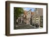 Street of Uniquely Individual Dutch Houses, Zuider Havendijk, Enkhuizen, North Holland, Netherlands-Peter Richardson-Framed Photographic Print