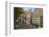 Street of Uniquely Individual Dutch Houses, Zuider Havendijk, Enkhuizen, North Holland, Netherlands-Peter Richardson-Framed Premium Photographic Print