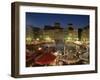 Street Performers, Cafes and Stalls at Dusk, Old Town Square (Rynek Stare Miasto), Warsaw, Poland-Gavin Hellier-Framed Photographic Print